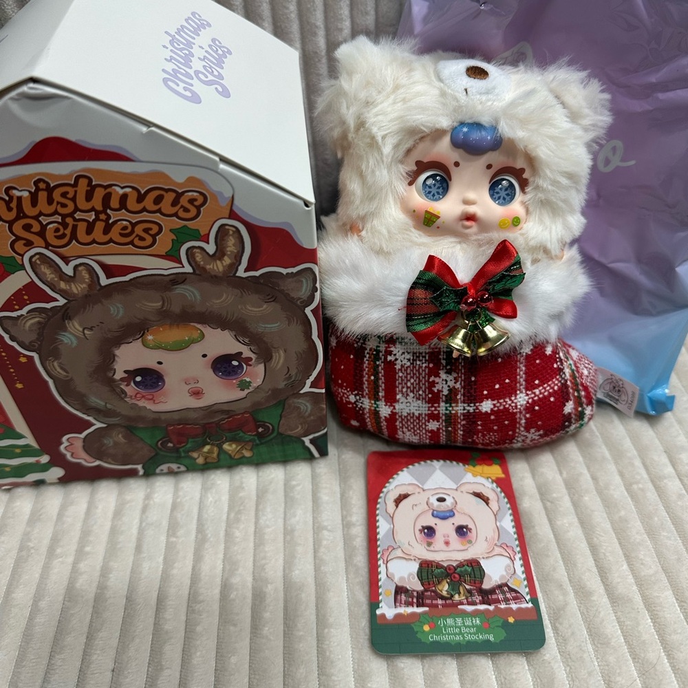 LITTLE BEAR CHRISTMAS STOCKING- MM Sugar Baby Christmas.New Box opened to verify
